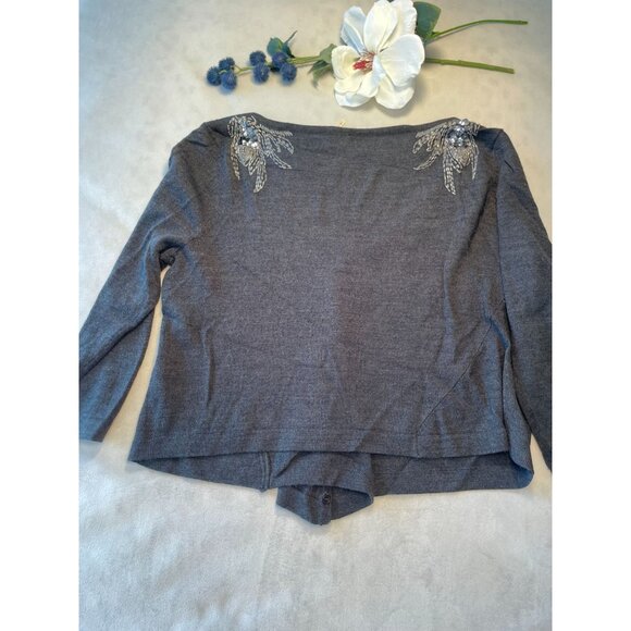 Free People Whimsigoth Cardigan Whimsygoth Design Knit Womens Y2K Size M - Picture 2 of 10